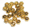 Tungsten-Facetten-Perlen 6kant - gold
