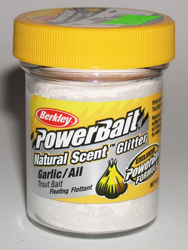 Berkley Trout Bait White Garlic Glitter