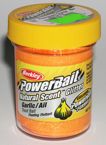 Berkley Trout Bait orange Garlic Glitter