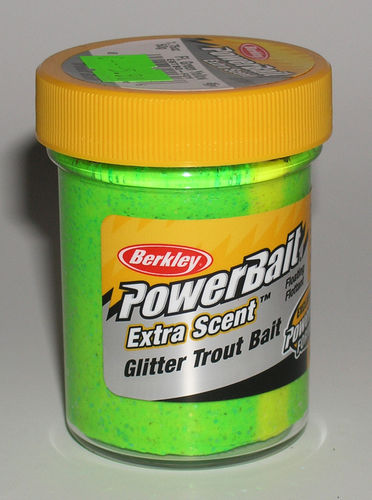 Berkley Trout Bait fluo-green yellow Glitter