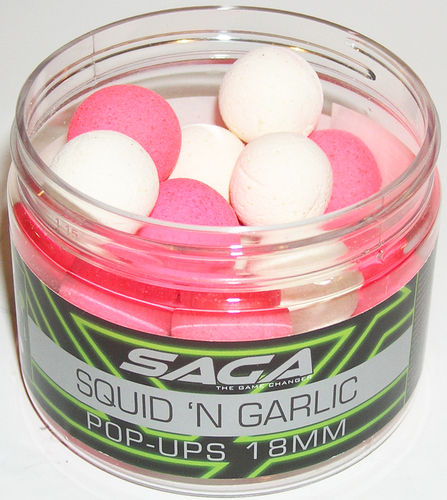Carp Zoom Fluo-Pop-Up Boilie 18 mm - Squid & Garlic