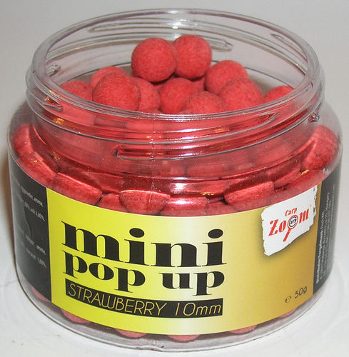 Carp Zoom Mini Pop-Up Boilie 10 mm - Strawberry