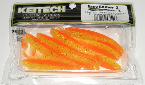 Keitech Easy Shiner 3' Orange Shiner