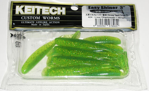 Keitech Easy Shiner 3' Lime Chartreuse